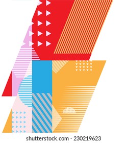 Abstract geometric background. Vector illustration template design