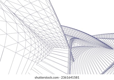 Abstract geometric background vector illustration