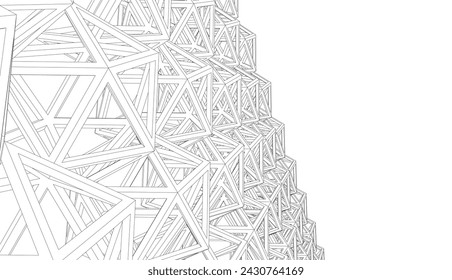 abstract geometric background vector illustration	