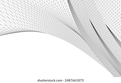 Abstract geometric background vector illustration