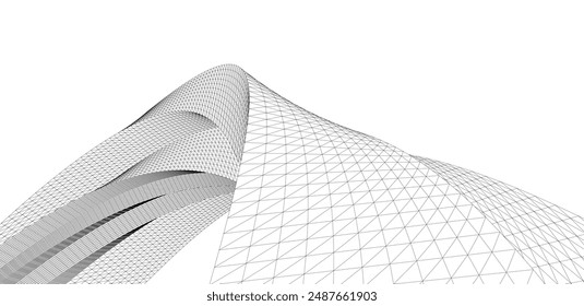 Abstract geometric background vector illustration
