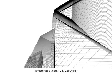 Abstract geometric background vector illustration