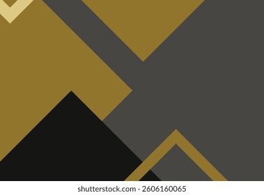 Abstract geometric background. Vector illustration. Black and gold colors.