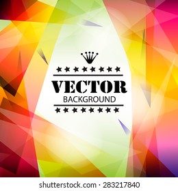 Abstract Geometric background. Vector illustration