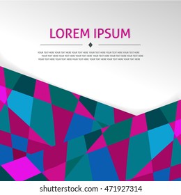 Abstract geometric background. Vector illustration