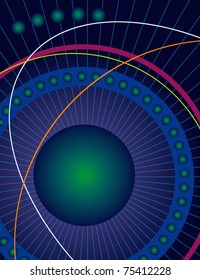Abstract geometric background. Vector illustration