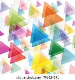 Abstract geometric background, vector illustration with triangles