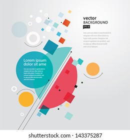Abstract geometric background. Vector illustration.EPS10