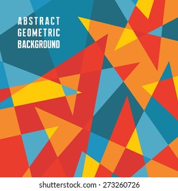 Abstract geometric background - vector pattern. Triangles structure. Design element.  