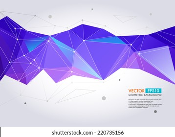 Abstract  geometric background. Vector Polygon Illustration