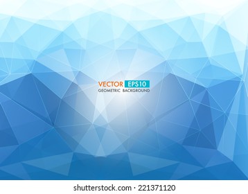 Abstract  geometric background. Vector Polygon Illustration