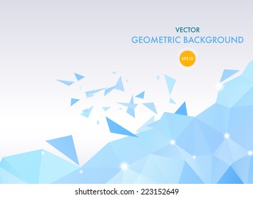 Abstract  geometric background. Vector Polygon Illustration