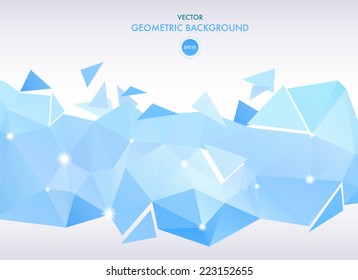 Abstract  geometric background. Vector Polygon Illustration