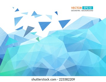 Abstract  geometric background. Vector Polygon Illustration