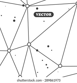 Abstract geometric background, vector polygonal element