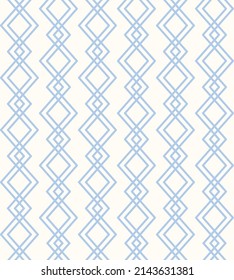 Abstract geometric background. Vector seamless pattern with rhombuses and zigzag lines. Vintage diamond wallpaper print