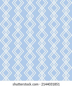 Abstract geometric background. Vector seamless pattern with rhombuses and zigzag lines. Vintage diamond wallpaper print