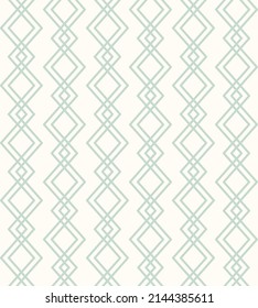 Abstract geometric background. Vector seamless pattern with rhombuses and zigzag lines. Vintage diamond wallpaper print