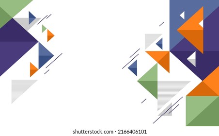 Abstract geometric background vector template