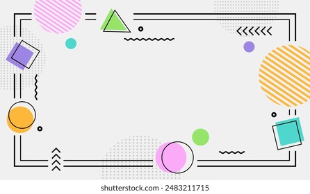 Abstract geometric background vector template