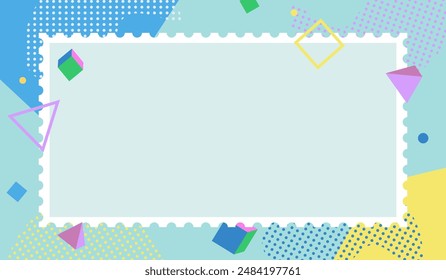 Abstract geometric background vector template