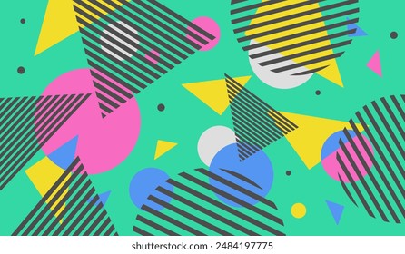 Plantilla de Vector de fondo geométrico Abstractas