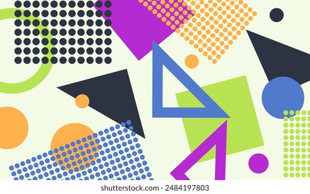 Abstract geometric background vector template