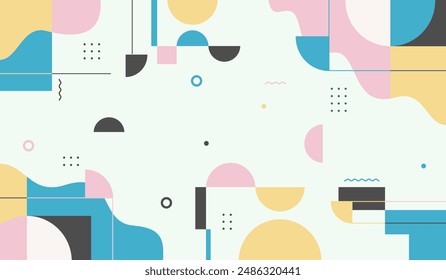 Abstract geometric background vector template