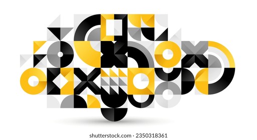 Abstract geometric background, vector tiles wallpaper, interior style trendy tiling for bathroom or kitchen, artistic pattern.
