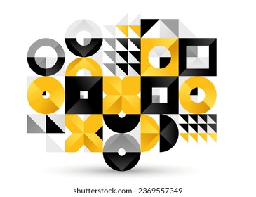 Abstract geometric background, vector tiles wallpaper, interior style trendy tiling for bathroom or kitchen, artistic pattern.