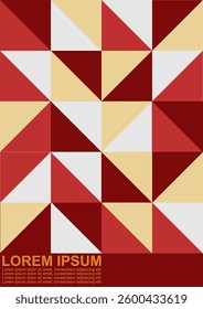 Abstract geometric background vector triangles, squares and boxes in retro scandinavian style. Abstrac mosaic artwork.Abstract background, Shapes, Geometric shapes, Textured, Creativity - Concept