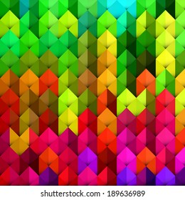 Abstract geometric background with vibrant color tones