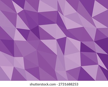 Fundo geométrico abstrato com formas triangulares roxas vibrantes e gradientes suaves, estilo minimalista moderno para design