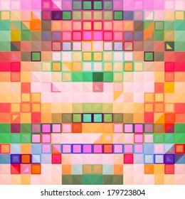 Abstract geometric background with vibrant geometric shapes. futuristic abstract background, technology business presentation cover