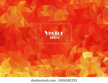 Abstract geometric background with vibrant yellow  orange colors