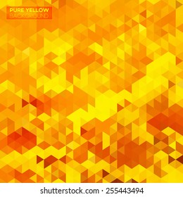 Abstract geometric background with vibrant yellow tones.
