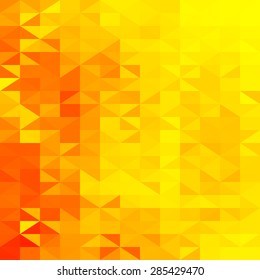 Abstract geometric background with vibrant yellow & orange colors
