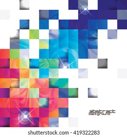 Abstract geometric background with vintage element 