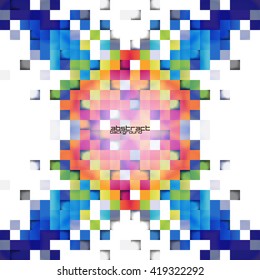 Abstract geometric background with vintage element 