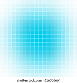 Abstract geometric background with volumetric space inside. Shades of the sky.