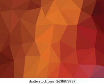Abstract geometric background with warm orange and red polygon shapes. Ideal for creative design, digital backdrops, posters, and web presentations.