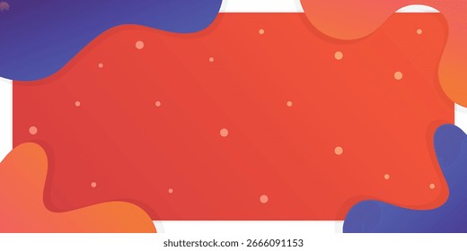 Fondo geométrico Abstractas. Ondas y Formas líquidas. Colores azul y naranja. Plantilla del Anuncio de Memphis. Plantilla de negocios y promoción