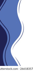 Fondo geométrico Abstractas. Ondas Formas de color azul. Anuncio de negocios y presentación
