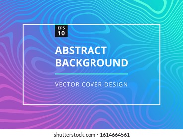 Abstract geometric background with wavy trendy gradient texture. Trendy fluid flow shapes composition. Modern design template for brochure, poster, banner and presentation. Vector illustration