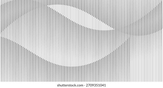 Fondo geométrico Abstractas con líneas de Vertical onduladas. línea de onda translúcida. Diseño moderno de moda en Ilustración vectorial