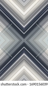 Fondo geométrico abstracto para banner web o impresión. Fondo de tecnología futurista. Patrón rayado brillante sobre fondo abstracto multicolor. Ilustración vectorial. Patrón sin problemas. Banner vertical