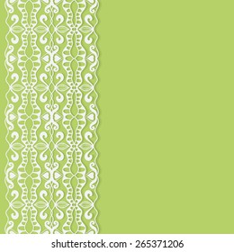 Abstract geometric background, wedding invitation or greeting card design with lace pattern, beautiful luxury postcard, ornate page cover, ornamental vector illustration