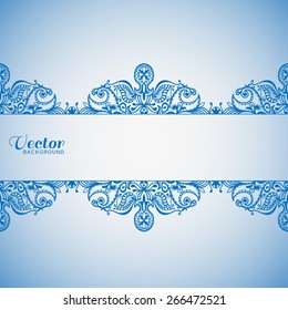 Abstract geometric background, wedding invitation or greeting card design with lace pattern, beautiful luxury postcard, ornate page cover, ornamental vector illustration