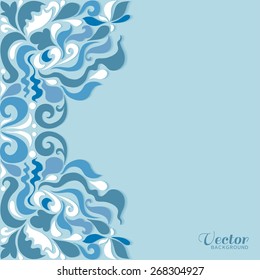 Abstract geometric background, wedding invitation or greeting card design with lace pattern, beautiful luxury postcard, ornate page cover, ornamental vector illustration