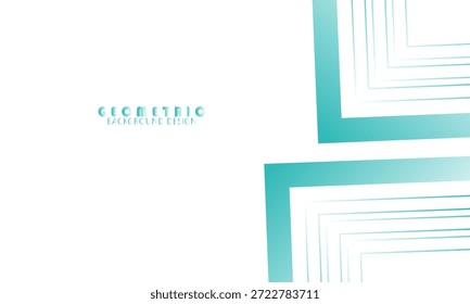 Fondo geométrico Abstractas blanco con verde turquesa, color tosca, combinación de color esmeralda degradado. Diseño moderno de moda 